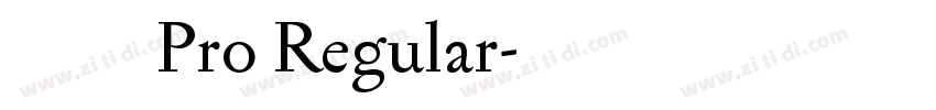 小米兰亭 Pro Regular字体转换